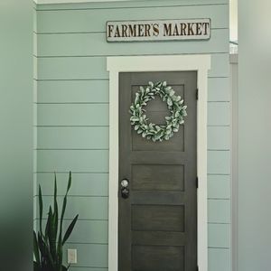 Galvanized metal Farmers Market sign